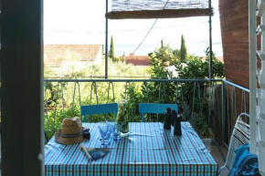 little mediterranean holiday house with sea view